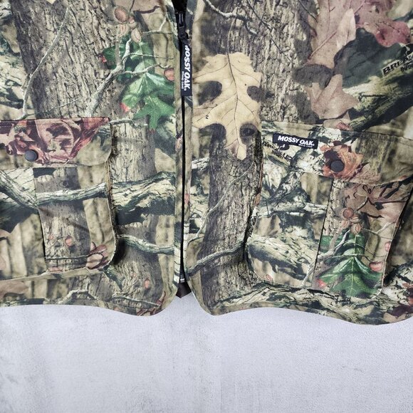 Mens Camo Hunting Vest Jacket Mossy Oak Break-Up Infinity 1/2 Zip Size XL/2XL - Picture 6 of 13
